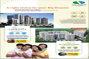 Ready to occupy premium apartments at Sri Sairam Project in Hyderabad